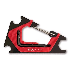 Přejít na produkt Nářadí Sk8Ology Carabiner Skate Tool 2.0 black/red