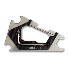Prejsť na produkt Náradie Sk8Ology Carabiner Skate Tool 2.0 silver/black