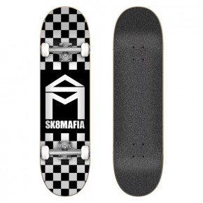 Přejít na produkt Skateboard Sk8Mafia House Logo checker black 7.87 2019