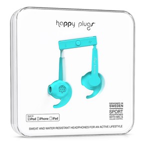 Přejít na produkt Sluchátka Happy Plugs In-Ear Sport Mfi turquoise