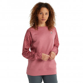 Přejít na produkt Technická mikina Burton Wms Oak Crew rosebud heather/rosebud faded do 2020