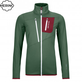 Přejít na produkt Technická mikina Ortovox Wms Fleece Grid Jacket green forest 2020/2021