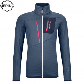 Přejít na produkt Technická mikina Ortovox Wms Fleece Grid Jacket night blue 2020/2021