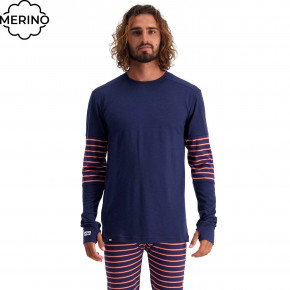 Go to the product Top Mons Royale Alta Tech Ls Crew navy/alpine stripe 2020/2021