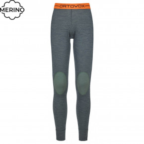 Prejsť na produkt Spodky Ortovox Wms 185 Rock'n'wool Long Pants green forest blend 2020/2021