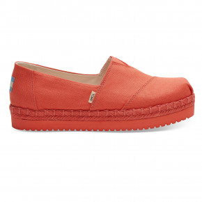 Přejít na produkt Tenisky Toms Alpargata Platform persimmon heritage canvas 2019