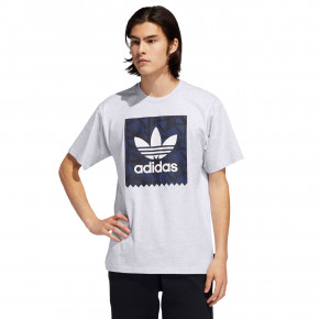 Přejít na produkt Tričko Adidas Print BB light grey heather/black/navy 2019