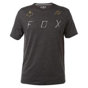 Go to the product T-shirt Fox Melted Steal SS Tech Tee heather black 2018