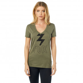 Přejít na produkt Tričko Fox Repented SS V-Neck fatigue green 2018