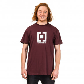 Přejít na produkt Tričko Horsefeathers Base burgundy 2018