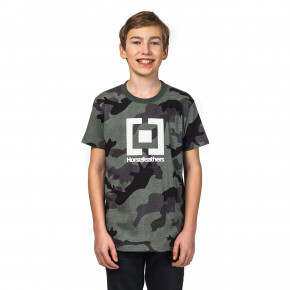 Přejít na produkt Tričko Horsefeathers Base Kids olive camo 2018