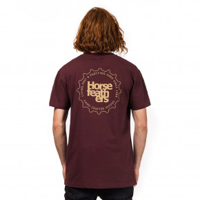 Přejít na produkt Tričko Horsefeathers Bung burgundy 2018