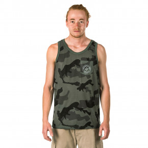 Přejít na produkt Tričko Horsefeathers Five Tank olive camo 2018