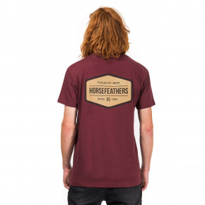 Přejít na produkt Tričko Horsefeathers Fueled burgundy 2018