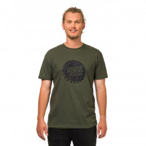Přejít na produkt Tričko Horsefeathers Helmet olive 2018