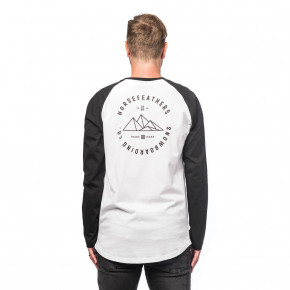 Go to the product T-shirt Horsefeathers Peaks Ls white 2019/2020