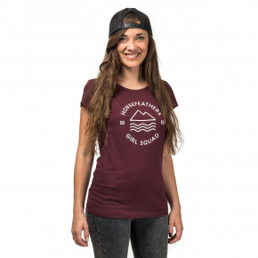 Přejít na produkt Tričko Horsefeathers Sally burgundy 2018