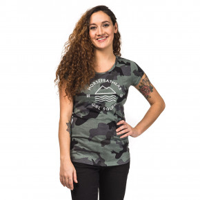 Prejsť na produkt Tričko Horsefeathers Sally olive camo 2018