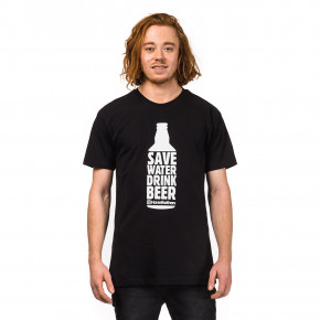Přejít na produkt Tričko Horsefeathers Save Water burgundy 2018