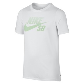 Přejít na produkt Tričko Nike SB Boys Logo white/fresh mint 2017