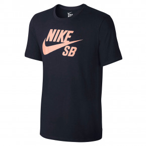Go to the product T-shirt Nike SB Logo obsidian/obsidian/storm pink 2018