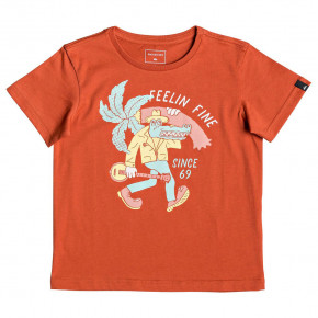Přejít na produkt Tričko Quiksilver Lator Gator Boy burnt brick 2019