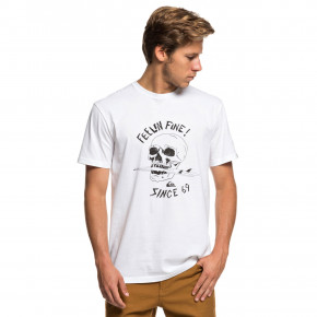 Go to the product T-shirt Quiksilver Skull Board Tee white 2019