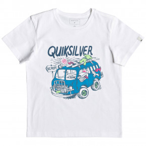 Go to the product T-shirt Quiksilver Wolf Riding Boy white 2019