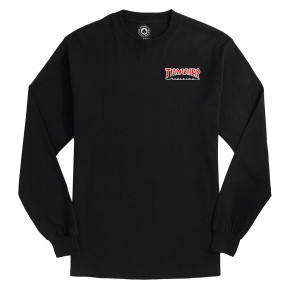 Go to the product T-shirt Thrasher Embroidered Outlined Ls black 2019