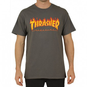 Go to the product T-shirt Thrasher Flame charcoal 2020