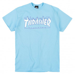 Přejít na produkt Tričko Thrasher Flame Logo sky blue 2019