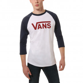Přejít na produkt Tričko Vans Vans Classic Raglan white dress blues/biking red 2019