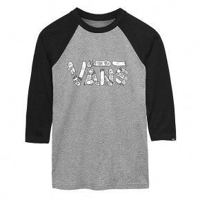 Přejít na produkt Tričko Vans Vans Focus Raglan Boys heather grey/black 2018