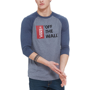 Přejít na produkt Tričko Vans Vans Off The Wall Raglan heather grey/heather navy 2017