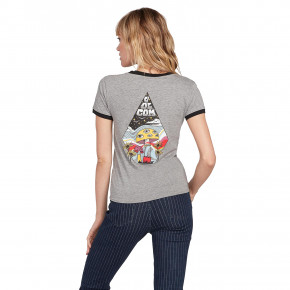 Go to the product T-shirt Volcom Go Faster Ringer heather grey 2020
