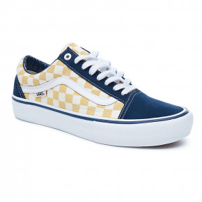 Přejít na produkt Tenisky Vans Old Skool Pro checkerboard dress blues/ochre 2018