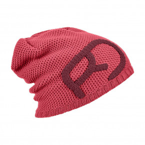 Přejít na produkt Zimní čepice Ortovox Wms Rock'n'wool Beanie hot coral 2019/2020