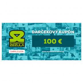 Prejsť na produkt Darčekový kupón Snowboard Zezula 100 €