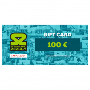 Go to the product Gift cards Snowboard Zezula 100 Eur