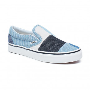 vans slip on patchwork denim