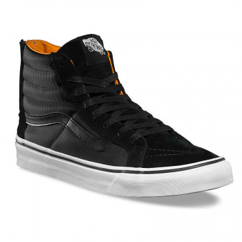 vans sk8 hi slim zip black