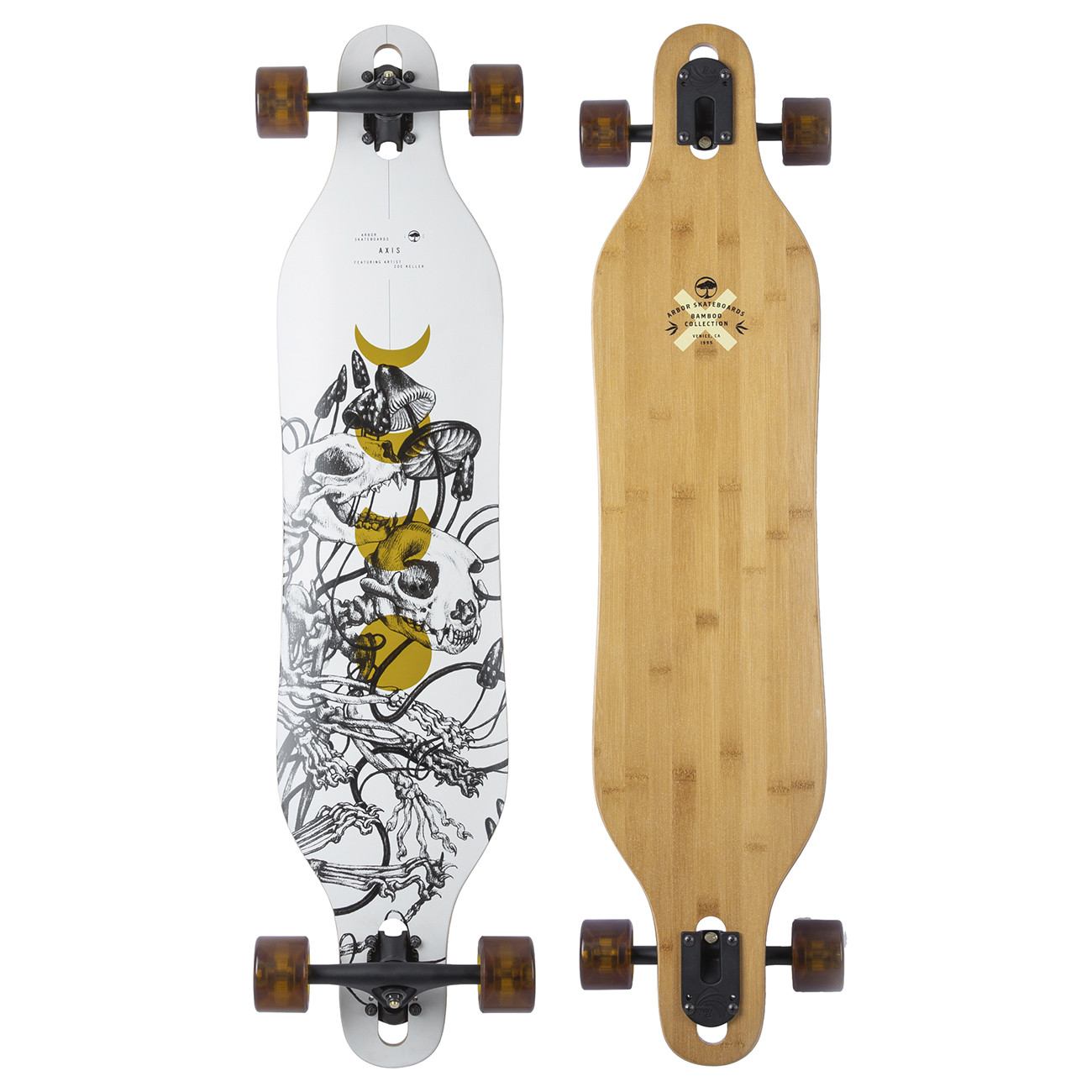 Longboard Arbor Axis 40 Bamboo Snowboard Zezula