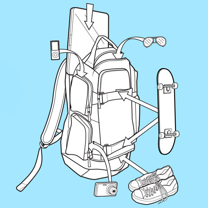 Backpack Burton Distortion trellis | Snowboard Zezula