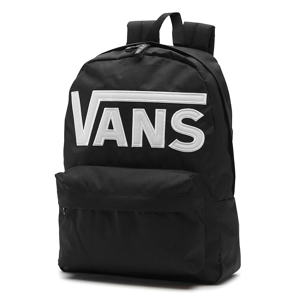 vans old skool ii black & white backpack