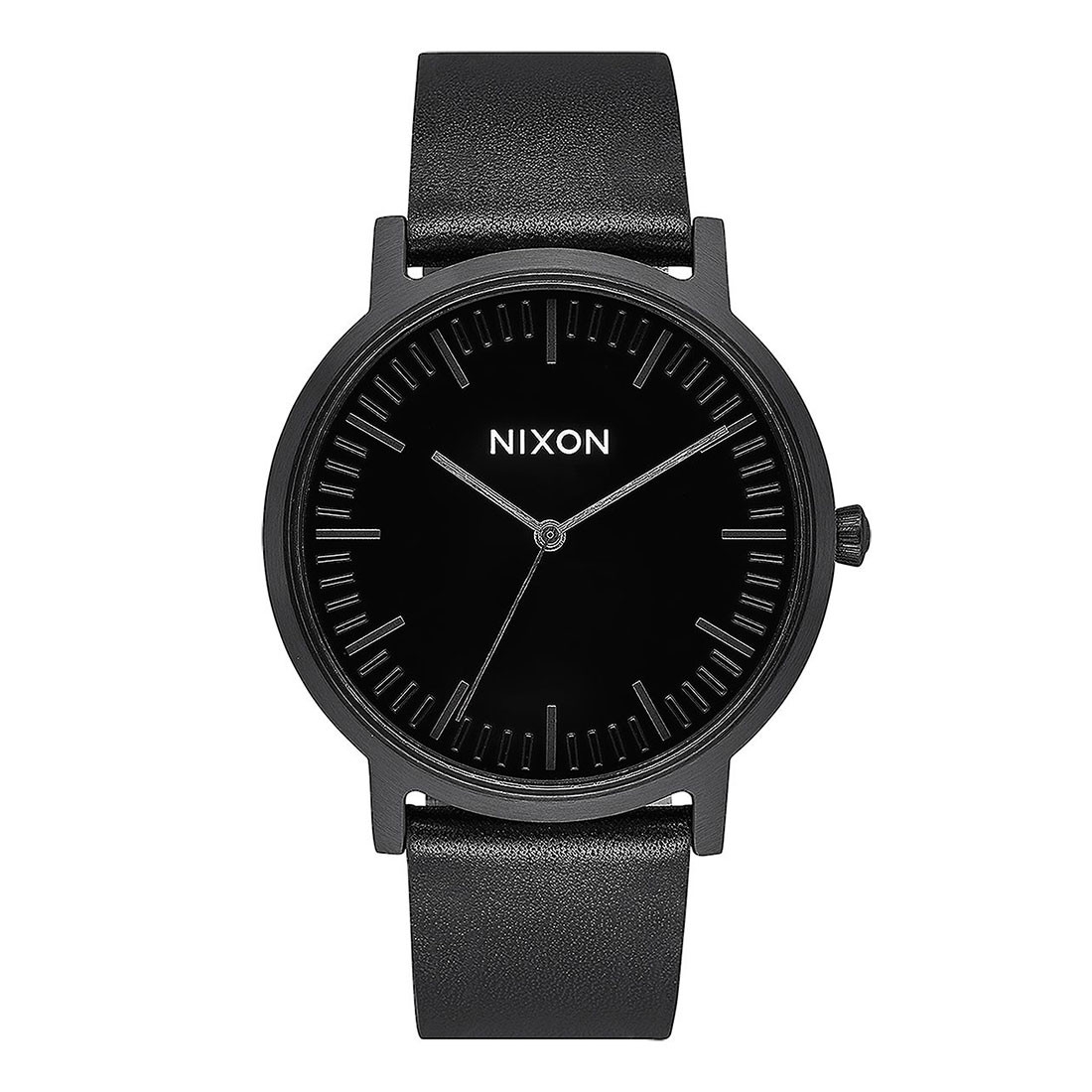 nixon porter leather black