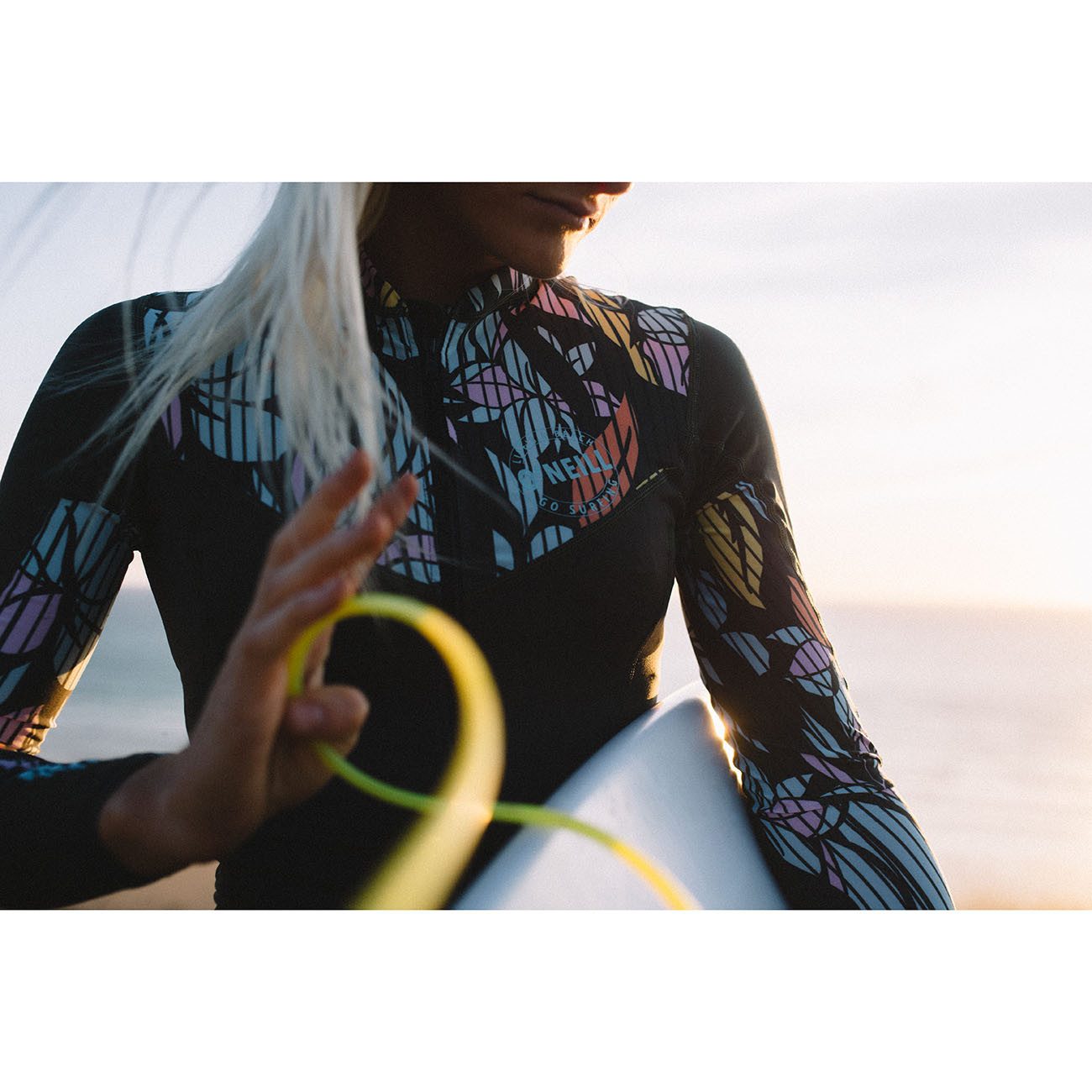 Lycra O'Neill Wms Front Zip L/S Surf Suit dark olive/baylen Snowboard Zezula