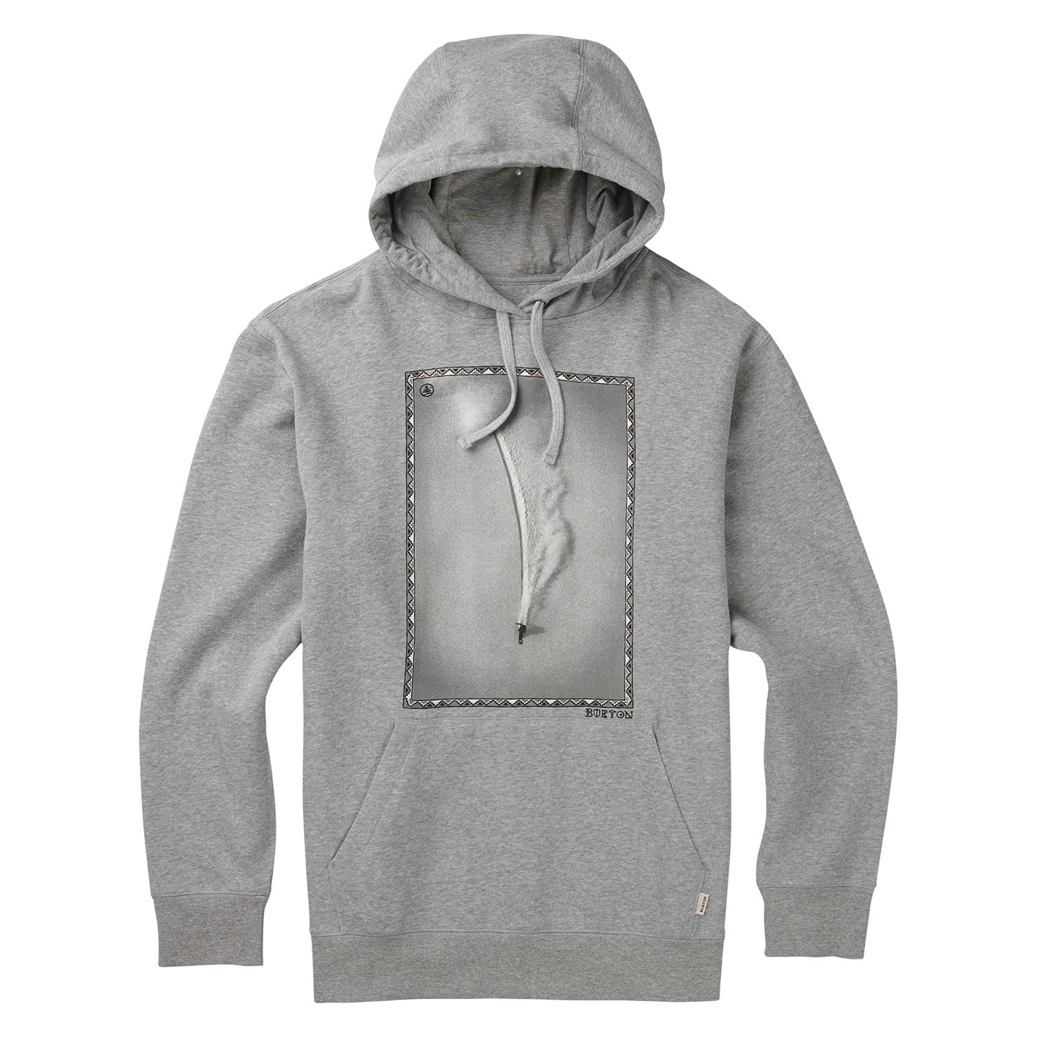 grey burton hoodie