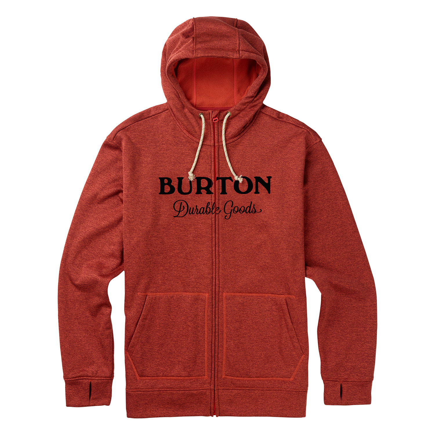 burton oak zip hoodie