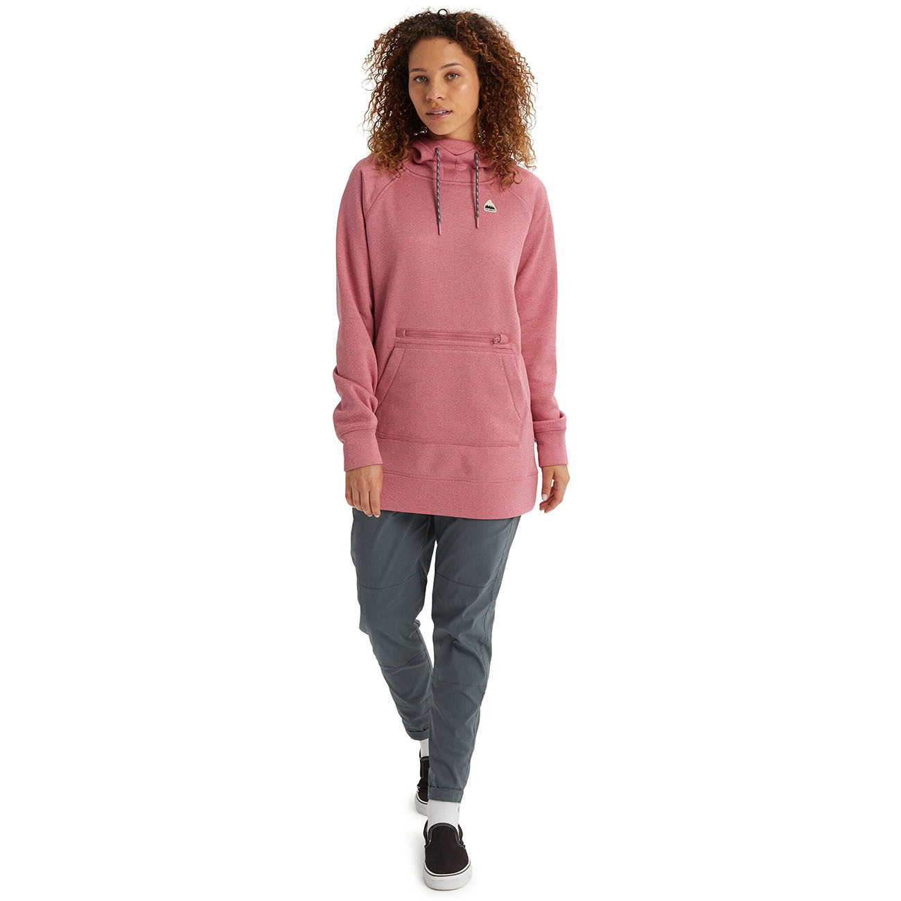 burton oak long pullover hoodie