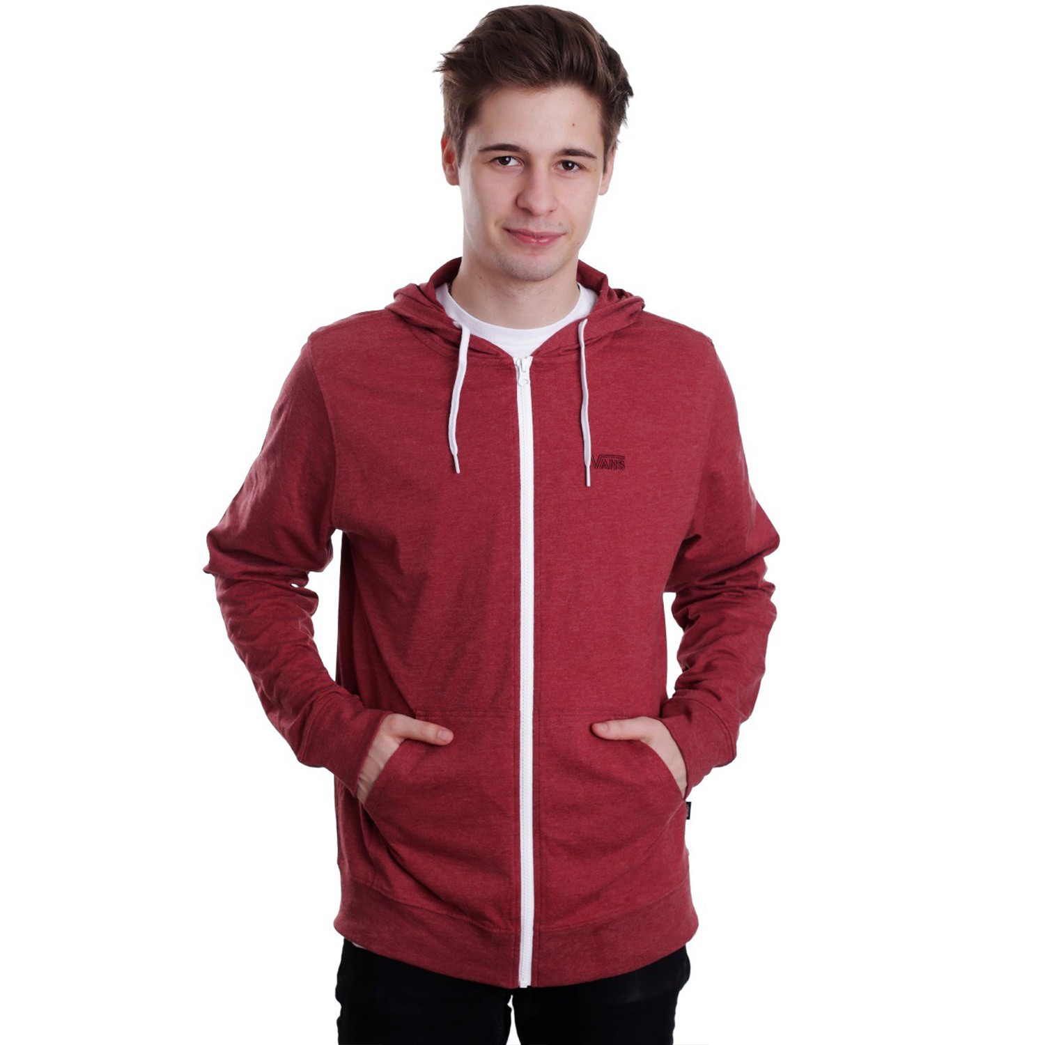 maroon vans hoodie